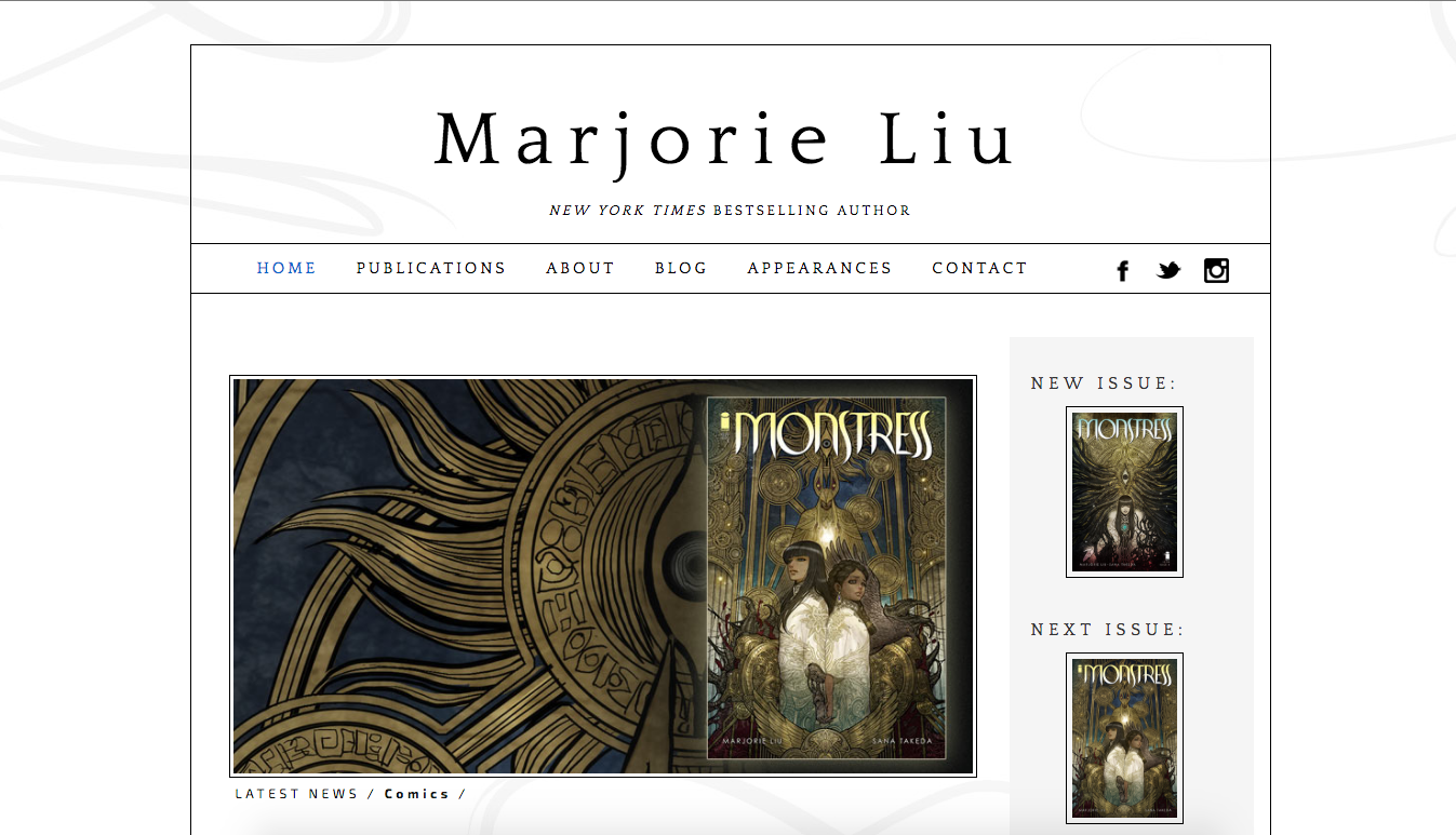 Marjorie Liu home page